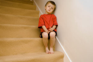 A child coping with divorce