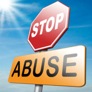 Stop Abuse Sign