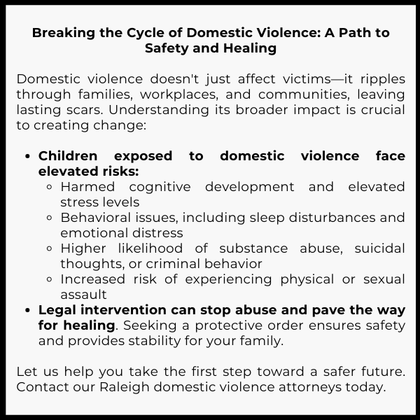 How Domestic Violence Affects Families in NC | Charles R. Ullman